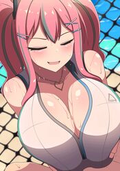 animated animated_gif azur_lane blush bouncing_breasts breasts bremerton_(azur_lane) bremerton_(scorching-hot_training)_(azur_lane) censored cleavage closed_eyes female huge_breasts jewelry large_penis long_hair mole mole_on_breast necklace paizuri paizuri_under_clothes penis pink_hair sports_bra sweat twintails two_tone_hair wet yuzutei rating:Explicit score:456 user:Dic