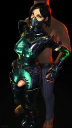 1boy 1girls 2020 3d animated fully_clothed latex latex_suit lynya male no_sound penis pussy_rub riot_games rubbing thigh_sex thighjob valorant video video_games viper_(valorant) rating:Explicit score:362 user:lynya