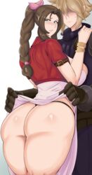 aerith_gainsborough big_ass big_breasts cloud_strife cute erovsaaaka final_fantasy final_fantasy_vii thick_thighs voluptuous rating:Explicit score:277 user:Slayer999