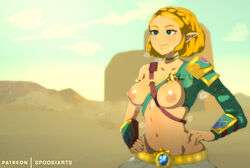 1girls alternate_costume areolae bob_cut breasts breath_of_the_wild cosplay crossdressing crossdressing_female crossplay desert_voe_link_(cosplay) desert_voe_spaulder desert_voe_trousers erect_nipples female female_only large_breasts nintendo nipples princess_zelda solo spookiarts tears_of_the_kingdom the_legend_of_zelda topless zelda_(tears_of_the_kingdom) rating:Questionable score:197 user:justausername