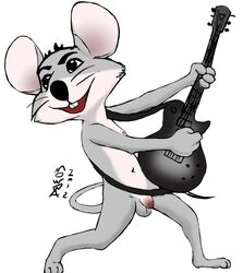 anthro chuck_e_cheese chuck_e_cheese_(franchise) fur furry guitar mascot mouse mowba nude penis rodent whiskers rating:Explicit score:3 user:bot