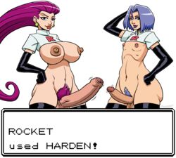 1boy 1futa 1girls abs areolae balls blue_hair breasts brown_nose curvy doomington duo erect_nipples erection eye_contact eyeshadow femboy foreskin futa_is_bigger futa_with_male futanari gameplay_mechanics girly gloves half-closed_eyes harden_(pokémon_move) hud huge_ass huge_breasts huge_penis human hyper hyper_balls hyper_penis intersex james_(pokemon) jessie_(pokemon) kojirou_(pokemon) large_balls larger_futanari long_hair looking_at_viewer makeup male midriff musashi_(pokemon) navel nintendo nipples nude penis penis_size_difference pokemon pokemon_battle pokemon_move pokemon_rgby pubes pubic_hair size_difference smaller_male testicles text thick_penis thick_thighs thighhighs trap uncut wide_hips rating:Explicit score:184 user:NigNogenslaver