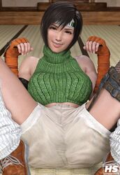 1girls 3d asian asian_female brown_eyes brown_hair female final_fantasy final_fantasy_vii final_fantasy_vii_remake hagiwara_studio high_resolution highres solo tagme yuffie_kisaragi rating:Explicit score:15 user:Kei101