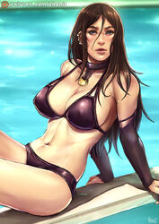 1girls big_breasts bikini black_hair female female_only fully_clothed kachima laura_kinney long_hair marvel mutant pool poolside solo solo_female solo_focus swimsuit x-23 x-men rating:Safe score:92 user:Ponic5