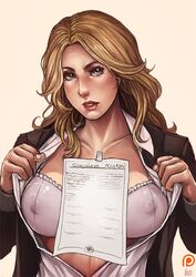 big_breasts blonde_hair blue_eyes captain_america_(series) civil_war female female_only kachima long_hair marvel marvel_cinematic_universe nipples nipples_visible_through_clothing sharon_carter solo solo_female solo_focus rating:Explicit score:96 user:Ponic5