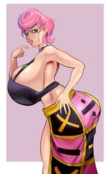 1girls alternate_ass_size alternate_breast_size ass big_ass big_breasts breasts commission female female_only green_eyes huge_ass huge_breasts jojo's_bizarre_adventure large_ass large_breasts lemonfont lips lipstick pink_background pink_hair shounen_jump side_view sideboob simple_background skirt solo solo_female thick_thighs thighs trish_una vento_aureo voluptuous rating:Questionable score:228 user:Futaman74