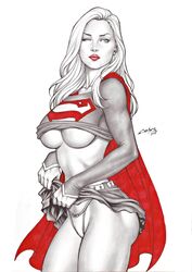 1girls 2017 blue_eyes cape carlos_braga dc ed_benes_studio female female_only kara_zor-el lipstick long_hair looking_at_viewer no_bra no_bra_under_clothes one_eye_closed panties red_cape solo supergirl superheroine thick_thighs underboob wink rating:Questionable score:96 user:Kara_danvers80_