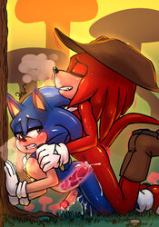 against_tree anal anal_sex blue_fur echidna from_behind gay knuckles_the_echidna krazyelf male/male male_only outdoors red_fur sonic_(series) sonic_the_hedgehog sonknux tree x-ray rating:Explicit score:82 user:S0m3pervert0ntheinterNET