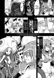 4girls armor blush clothing comic da_hootch dialogue doujinshi dragon_quest dragon_quest_iii medium_breasts monster monster_girl onna_senshi_futari_tabi soldier_(dq3) speech_bubble tagme tentacle text rating:Explicit score:6 user:Pornslayer