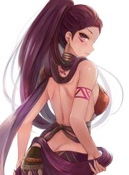 1girls ass back back_view bare_back breasts female fire_emblem fire_emblem:_three_houses leonmandala looking_at_viewer looking_back nintendo petra_macneary post-timeskip sideboob solo solo_female rating:Safe score:106 user:V1H7U2