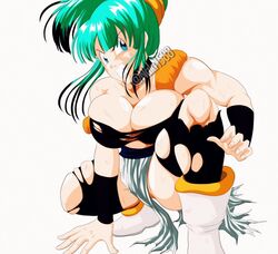 2girls big_breasts black_highlights blue_eyes blue_hair breasts bulchi bulma_briefs chichi cleavage dragon_ball dragon_ball_z female female_only fusion hypothetical_fusion metamoran_clothing milf multicolored_hair nala1588 ponytail shounen_jump solo solo_female thick_thighs torn_clothes watermark rating:Questionable score:75 user:Dragonballgt9999