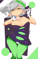 1girls big_breasts breasts cleavage clothing female female_only heart huge_breasts jellcaps looking_at_viewer marie_(splatoon) nintendo skindentation smug solo solo_female splatoon tagme wide_hips rating:Questionable score:132 user:RedOctoling