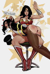 2girls aggressive areolae ass assertive assertive_female backwards_text ball_gag big_ass big_breasts black_hair blushing bondage bottomless breasts breasts_out brought_to_obedience buttplug cherry-gig cleavage clothing dc_comics defeated_heroine diana_prince dominant_female domination female female_focus female_only femdom femsub gag handwear happy_dom happy_female happy_sub headwear heart-shaped_buttplug heroine horny_female human jewel_buttplug large_breasts lasso_of_truth lesbian lesbians lezdom lezsub muscular_arms muscular_female muscular_thighs nipples no_panties over_the_knee_spanking pale_skin princess_plug pussy pussy_ejaculation pussy_juice pussy_juice_drip requesting_domination restrained ripped_clothing ripped_pantyhose spank_marks spanking speech_bubble squirting submissive_female talking_backwards text top_hat utter_domination wet wet_pussy willing_sub wonder_woman wonder_woman_(series) yuri zatanna zatanna_zatara rating:Explicit score:591 user:justausername