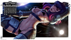 1girls areolae astra_militarum bikini breasts brown_eyes calendar_(medium) cleavage curvy female female_only hi_res highres imperial_guard june_(month) large_breasts looking_at_viewer pale_skin panties pin_up posing purple_hair smiling_at_viewer solo_female themaestronoob warhammer_(franchise) warhammer_40k rating:Questionable score:94 user:Harlon