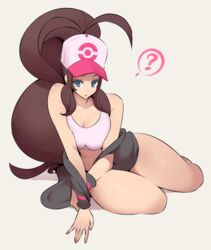 1girls ? aged_up alternate_breast_size big_breasts blue_eyes brown_hair eye_contact female hat hilda_(pokemon) huge_breasts huge_thighs human large_breasts long_hair looking_at_viewer nac000 nintendo pale-skinned_female pale_skin pokemon pokemon_bw ponytail solo thick_thighs thighs tight_clothing tight_shirt voluptuous wide_hips rating:Questionable score:117 user:Fove_vento