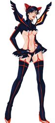 bussiarati cosplay half-dressed jojo's_bizarre_adventure jolyne_kujo kill_la_kill matoi_ryuuko_(cosplay) senketsu stockings stone_ocean rating:Questionable score:67 user:Akayo784