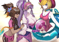 3girls ass beach beach_ball big_ass big_breasts bikini blue_eyes breasts brown_eyes brown_hair horn league_of_legends orianna pd pool pool_party_orianna pool_party_series pool_party_syndra pool_party_taliyah purple_eyes purple_hair pussy riot_games source_request syndra taliyah rating:Explicit score:140 user:Big_Sett