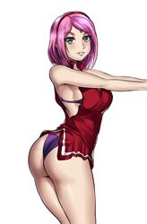 boruto:_naruto_next_generations female female_only green_eyes leonart mature_female milf naruto nipples pink_hair sakura_haruno short_hair solo solo_female solo_focus rating:Explicit score:60 user:Deku51