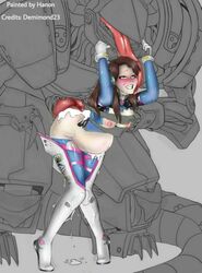 breasts breasts_out d.va demimond23 hanon(editor) huge_ass huge_butt huge_cock huge_nipples overwatch rape robot rating:Explicit score:90 user:Hanon