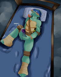  blush leonardo leonardo_(2012) leonardo_(tmnt) male masturbation reptile solo_male tai_ihr teenage_mutant_ninja_turtles tmnt tmnt_2012  rating:explicit score: user:tai_ihr