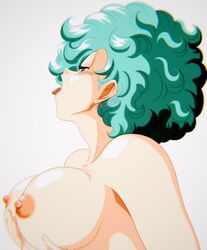 afro areolae bedroom_eyes big_breasts blue_eyes blue_hair breasts bulma_(afro) bulma_briefs color completely_nude dragon_ball dragon_ball_z grabbing_own_breast holding_breast huge_breasts line_art nala1588 nipples open_mouth shounen_jump tongue tongue_out twitter_username watermark rating:Explicit score:88 user:out_db