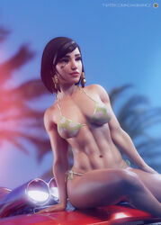 1girls 3d 3d_(artwork) abs bikini blizzard_entertainment car dark-skinned_female dark_skin daz_studio egyptian female french_nails hair_ornament joelgraphz noahgraphicz overwatch pharah pose posing solo swimsuit vehicle visible_nipples watermark rating:Questionable score:68 user:playwithmyrocket