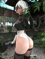 3d fat_ass naifu nier nier:_automata tagme yorha_2b rating:Questionable score:26 user:Naifu_NSFW