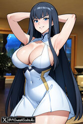  ai_generated armpits big_ass big_breasts big_butt kill_la_kill kiryuuin_satsuki satsukii thick thick_ass thick_thighs  rating:questionable score: user:capimapache