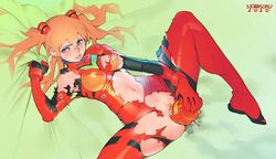 1girls absurd_res absurdres artist_name bed_sheet blue_eyes bodysuit breasts clitoral_hood clitoris dated dildo evangelion:_2.0_you_can_(not)_advance evangelion:_3.0_you_can_(not)_redo female female_masturbation female_only green_background hair_ornament hi_res highres huge_dildo interface_headset large_insertion long_hair lying masturbation medium_breasts multicolored_bodysuit multicolored_clothes navel neon_genesis_evangelion nipples no_bra no_panties norasuko object_insertion on_back one_breast_out orange_bodysuit orange_hair pilot_suit plugsuit pussy pussy_juice pussy_juice_puddle rebuild_of_evangelion red_bodysuit science_fiction sex_toy sheet_grab solo souryuu_asuka_langley spread_legs torn_bodysuit torn_clothes uncensored vaginal_object_insertion vaginal_penetration wide_spread_legs rating:Explicit score:118 user:bot