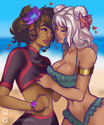 2020 assisted_exposure hand_under_clothes hand_under_shirt league_of_legends looking_at_another mambolina pool_party_qiyana pool_party_series pool_party_taliyah qiyana_yunalai riot_games swimsuit swimwear taliyah yuri rating:Explicit score:122 user:twin_Dick_Renekton