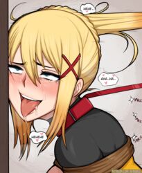 1girls 2d afrobull against_wall ahe_gao ahegao ambiguous_penetration blonde_hair blue_eyes blush blushing bondage braid breasts captured collar crying_with_eyes_open darkness_(konosuba) defeated dialogue drool drooling female female_only female_orgasm femsub from_behind from_behind_position fucked_silly hair_ornament hair_pull hair_ribbon hairclip half-closed_eyes happy happy_female happy_sub heart heavy_breathing horny_female human implied_sex kono_subarashii_sekai_ni_shukufuku_wo! laugh laughing leash leash_and_collar leash_pull light-skinned_female light_skin long_hair looking_pleasured masochist masochistic_female moaning offscreen_character offscreen_male offscreen_sex open_mouth open_smile orgasm orgasm_face out_of_frame pale-skinned_female pale_skin pleasure_face ponytail ponytail_hold pulling_hair rolling_eyes rope rope_bondage saliva sex sidelocks speech_bubble spoken_heart straight tears tied_up tongue tongue_out watermark white_skin rating:Explicit score:1275 user:Anonymous77