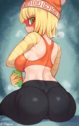 1girls arms_(game) artist_name ass beanie big_ass big_breasts bike_shorts bimbo black_leggings blonde_hair bob_cut cameltoe female female_only green_eyes hat high_resolution huge_ass jtveemo leggings mask medium_hair min_min_(arms) nintendo orange_hat pale-skinned_female pale_skin phone selfie short_hair sideboob sitting skin_tight smile solo sports_bra teenager thick_thighs thighs tight_clothing tight_pants unusual_pupils voluptuous yoga_pants rating:Questionable score:624 user:Ugabuga