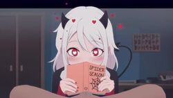 1boy 1girls animated black_horns black_tail blush book cute demon demon_girl demon_horns demon_tail erection fellatio female female_focus heart heart-shaped_pupils helltaker hidden holding holding_book holding_object horns implied_fellatio kamuo long_hair long_sleeves longer_than_30_seconds looking_at_viewer male male_pov mikaelya moaning modeus_(helltaker) mp4 nail_polish open_book oral penetrating_pov penis pov red_eyes red_nails solo_focus sound stealth_fellatio stealth_oral straight symbol-shaped_pupils tail uncensored video white_hair x-ray rating:Explicit score:1115 user:TwinkieLord