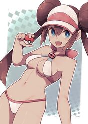 1girls big_breasts blue_eyes breasts brown_hair female female_only hair_bun human lamb-oic029 legs_together long_hair nintendo open_mouth pokeball pokemon rosa_(pokemon) smile solo solo_female solo_focus wide_hips rating:Questionable score:72 user:Deku51