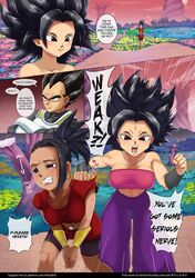 black_eyes black_hair breasts caulifla clothing dragon_ball dragon_ball_super female kale light-skinned_female light_skin long_hair r-e-l-o-a-d saiyan spiky_hair vegeta rating:Explicit score:43 user:SonGoku_RP