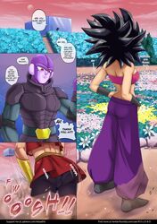 2girls ass black_hair caulifla clothing comic dragon_ball dragon_ball_super female hit_(dragon_ball) kale light-skinned_female light_skin pantylines r-e-l-o-a-d saiyan rating:Explicit score:46 user:SonGoku_RP