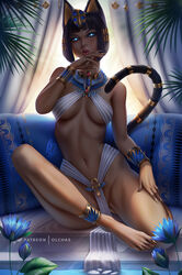 1girls 2020 animal_crossing animal_ears animal_humanoid ankh ankha barefoot belly breasts cat_ears cat_humanoid catgirl cleavage clothed egyptian feet female female_only glowing_eyes humanized hypnotic_eyes hypnotizing_viewer jewelry loincloth looking_at_viewer nintendo olchas solo tail thick_thighs thighs toes tongue tongue_out rating:Questionable score:463 user:justausername