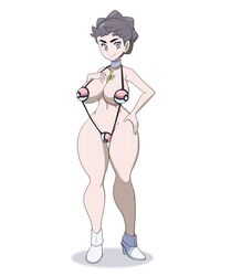 1girls big_breasts champion curvy_figure diantha_(pokemon) female human micro_bikini nintendo pale-skinned_female pale_skin pokemon pokemon_xy riffsandskulls short_hair sling_bikini thick_thighs wide_hips rating:Questionable score:48 user:Ugabuga