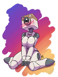  camera cute_expression deathzera female hi_res humanoid instagram machine pinup pose robot sitting solo  rating:questionable score: user:bot