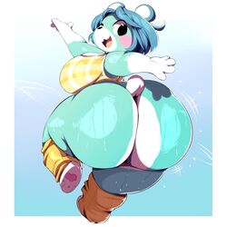 1girls 2020 :3 absurd_res animal_crossing anthro ass back_view bear big_ass big_breasts big_butt black_eyes blue_fur blue_hair bluebear_(animal_crossing) bottom_heavy bottomless breasts bubble_butt curvaceous curvy_female curvy_figure female female_only furry furry_only gradient_background hi_res highres huge_ass huge_breasts large_ass large_breasts looking_at_viewer looking_back nintendo one_eye_closed open_mouth partially_clothed short_hair shortstack sideboob smile solo standing sweat sweatdrop thick_ass thick_legs thick_thighs trinity-fate62 video_games voluptuous white_fur rating:Explicit score:136 user:Kalzium