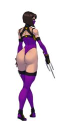 1girls 2d apple_butt arched_back ass ass_focus assassin back_view brown_hair butt_focus curvaceous curves curvy curvy_body curvy_figure curvy_hips dark_hair dat_ass edenian female female_focus female_only hips hybrid jiggeh kunoichi midway mileena mortal_kombat netherrealm_studios ninja sai_(weapon) short_hair solo tarkatan thick thick_ass thick_legs thick_thighs thighs thong transparent_background voluptuous waist weapon wide_hips rating:Questionable score:48 user:ShadowPain