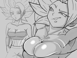 1girls big_breasts breasts caulifla dragon_ball dragon_ball_super female long_hair pseudocel saiyan spiky_hair super_saiyan super_saiyan_2 rating:Questionable score:85 user:Kaiokenx34