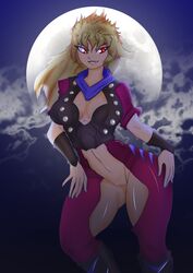 blonde_hair dio_brando ehidney female jojo's_bizarre_adventure phantom_blood red_eyes rule_63 thick_thighs vampire rating:Explicit score:37 user:Ed2080