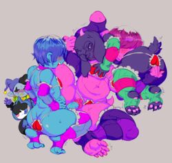 1girls 2boys anthro breast_grab deltarune girly jevil_(deltarune) kris_(deltarune) lancer_(deltarune) mmf_threesome ralsei susie_(deltarune) threesome vaginal_penetration rating:Explicit score:45 user:Ralsei_Sexy_Fluffy_Boy