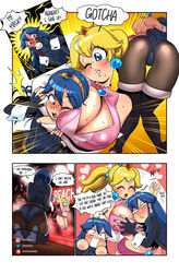 2girls ass ass_focus bent_over big_ass big_breasts big_butt blonde_hair blue_hair breast_focus breast_worship breasts bubble_ass bubble_butt busty butt_focus cleavage clothing comic crossover dat_ass dialogue english_text female female_only fire_emblem fire_emblem_awakening headlock huge_ass lucina_(fire_emblem) mario_(series) multiple_girls nintendo princess_peach sasatseng speech_bubble tagme text the_wrestling_princess thick_ass yuri rating:Questionable score:93 user:SplatLover