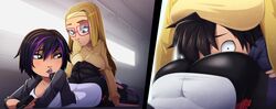 1boy 1boy2girls 2girls ass ass_sniffing big_breasts big_hero_6 black_hair blonde_hair breasts butt_sniffing clothed_female disney face_in_ass favorite femdom forced gogo_tomago hiro_hamada honey_lemon larger_female long_hair male/female marvel purple_highlights questionable_consent ravenravenraven short_hair size_difference smaller_male threesome two_tone_hair unseen_male_face rating:Explicit score:682 user:Deku51