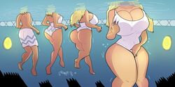 ass ass_expansion breast_expansion breast_grab breasts female gender_transformation grumpy-tg hair_growth huge_ass huge_breasts male mtf_transformation one-piece_swimsuit rule_63 self_fondle solo swimsuit swimwear thick_thighs transformation translated rating:Explicit score:94 user:Dragonballgt9999