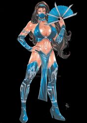 1girls 2d asian ed_benes_studio edenian fan kitana lanio_sena large_breasts loincloth mortal_kombat mortal_kombat_(2011) mouth_mask tagme tanned_skin thigh_highs war_fan watermark rating:Questionable score:51 user:TheKindHaremMaster