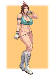 absurd_res alluring arm_at_side armband athletic_female bare_shoulders big_breasts blue_sports_bra boots braid breasts brown_eyes brown_hair cirenk feathers female female_abs fit_female full_body gloves hand_up headband high_res jewelry julia_chang kneehighs lips namco native_american necklace open_mouth panties panty_pull sidelocks simple_background sleeveless smile sports_bra standing stomach strap teeth tekken tekken_3 tekken_4 tekken_5_dark_resurrection tekken_7 tekken_tag_tournament tekken_tag_tournament_2 thighs underwear undressing upper_teeth rating:Questionable score:90 user:VladSeville