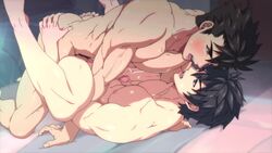 2boys anal animated ass ass_grab black_hair blackmonkey_pro blue_eyes blush brown_eyes cum cum_in_ass cum_inside cum_on_self cum_while_penetrated full_service game_cg gritted_teeth male male_penetrated mazjojo missionary_position mozjojo no_sound nude rald rald_schwarz receiving_on_back sweat sweatdrop thrusting thrusting_into_ass video yaoi rating:Explicit score:182 user:Yoichicuminmyass